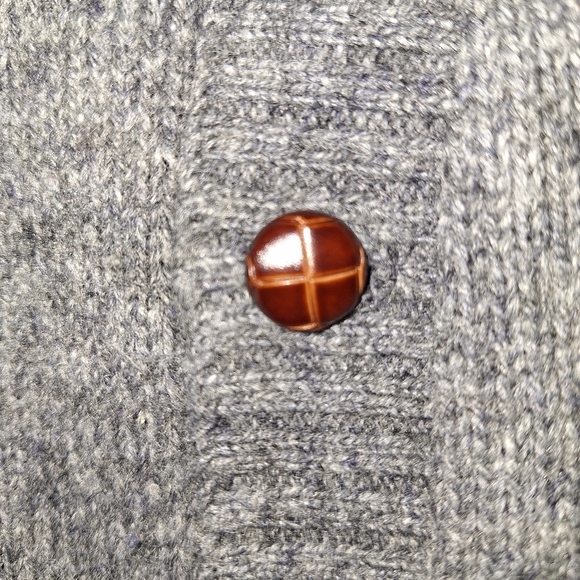Robert Bruce wool blend cardigan sweater in a Men's 2XL. Grandpa Chic - Picture 2 of 6